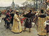 Arrival Tsars Piotr and Ioann - Ilya Repin
