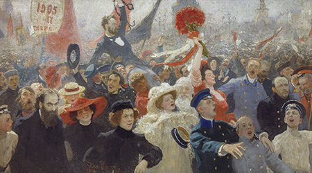 17 October c1905 - Ilya Repin reproduction oil painting