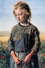 A Fisher Girl - Ilya Repin reproduction oil painting