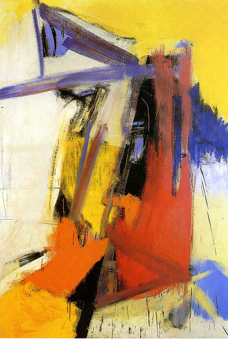 Yellow Orange Purple - Franz Kline reproduction oil painting