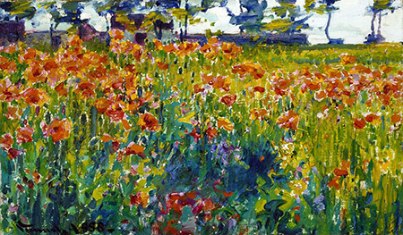 Poppies in France 1888 - Robert Vonnoh reproduction oil painting