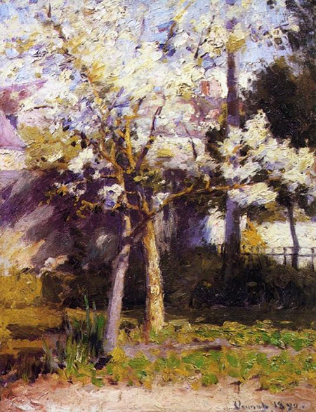 Trees at Gertz 1890 - Robert Vonnoh reproduction oil painting