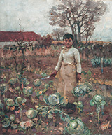 A Hind's Daughter 1883 - James Guthrie reproduction oil painting