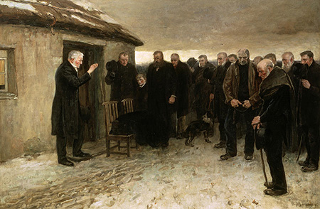 A Highland Funeral 1882 - James Guthrie reproduction oil painting