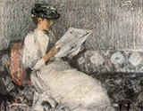 The Morning Paper 1890 - James Guthrie reproduction oil painting