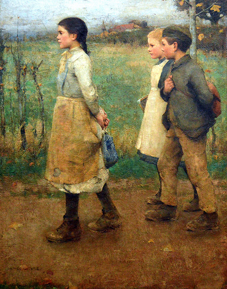 School Mates c1920 - James Guthrie reproduction oil painting