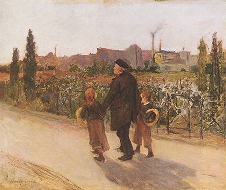 All Souls Day c1882 - Jules Bastien-Lepage reproduction oil painting