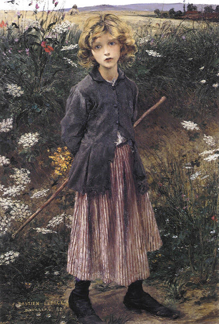 Young Girl c1882 - Jules Bastien-Lepage reproduction oil painting