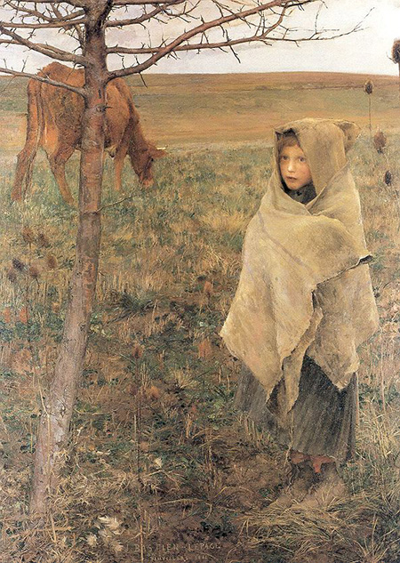 Pauvre Fauvette 1881 - Jules Bastien-Lepage reproduction oil painting