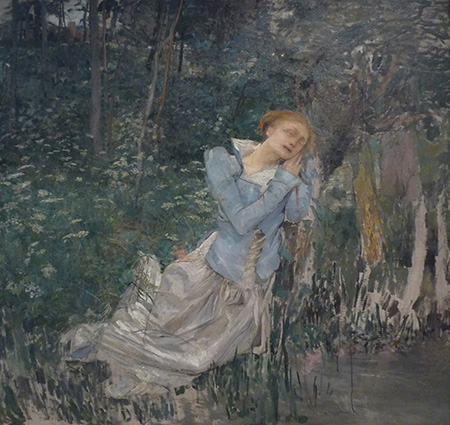 Ophelie c1881 - Jules Bastien-Lepage reproduction oil painting