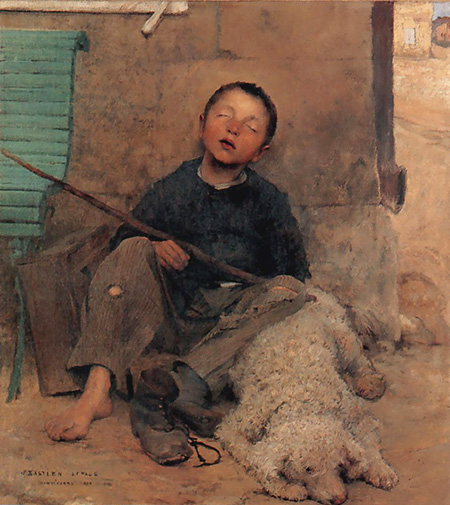 The Blind Beggar 1882 - Jules Bastien-Lepage reproduction oil painting