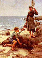 Les Enfants Pecheurs - Jules Bastien-Lepage reproduction oil painting