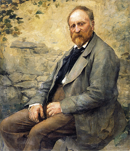 Portrait of the Artist's Father - Jules Bastien-Lepage reproduction oil painting