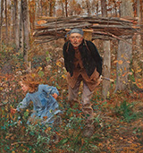 The Wood Gatherer 1881 - Jules Bastien-Lepage reproduction oil painting