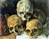 Pyramid of Skulls 1901 - Paul Cezanne reproduction oil painting