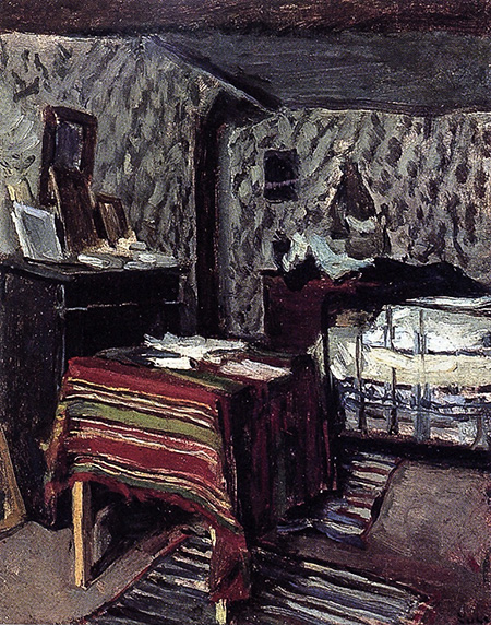 The Artist's Room Rue Lavin 1878 - Maximilien Luce reproduction oil painting