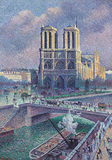 Dame De Paris 1900 - Maximilien Luce reproduction oil painting