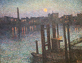 Port of London Night 1894 - Maximilien Luce