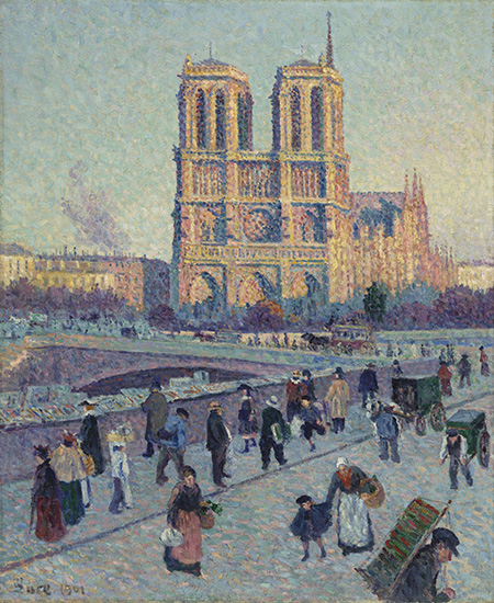 The Quai Saint-Michel and Notre-Dame 1901 - Maximilien Luce reproduction oil painting