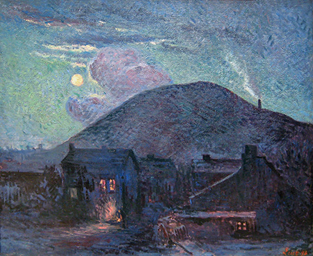 Terril De Charbonnage 1896 - Maximilien Luce reproduction oil painting