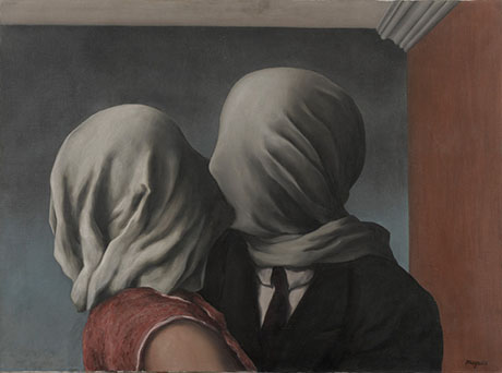 Les Amants, The Lovers 1928 - Rene Magritte reproduction oil painting