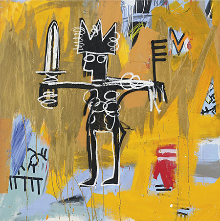 Julius Caesar on Gold - Jean-Michel-Basquiat reproduction oil painting
