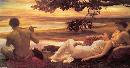 Idyll c1880 - Frederick Lord Leighton reproduction oil painting