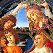 Madonna de Magnificat Detail 2 - Sandro Botticelli