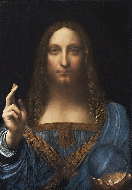 Salvator Mundi c1550 - Leonardo da Vinci reproduction oil painting