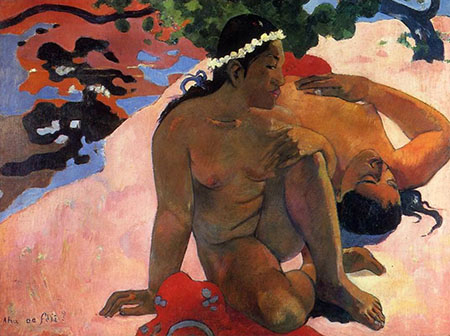 Jealous - Paul Gauguin reproduction oil painting