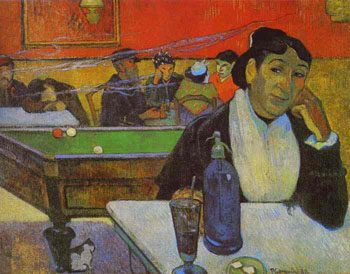 Cafe Arles - Paul Gauguin reproduction oil painting