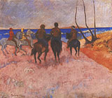 Riders on the Beach - Paul Gauguin reproduction oil painting