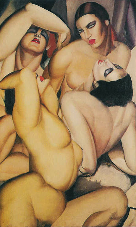 Four Nudes 1925 - Tamara de Lempicka reproduction oil painting