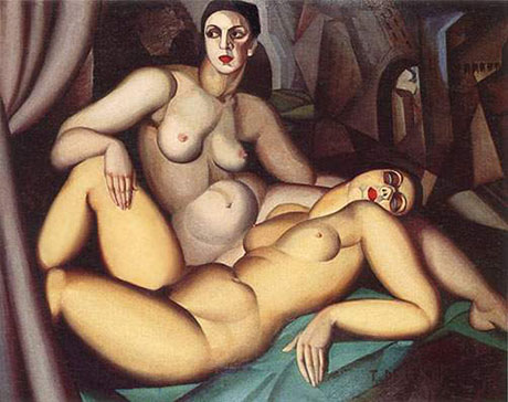 Two Friends - Tamara de Lempicka reproduction oil painting