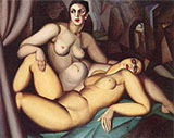 Two Friends - Tamara de Lempicka reproduction oil painting