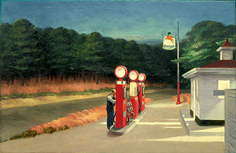 Gas 1940 - Edward Hopper reproduction oil painting