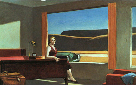 Western Motel 1957 - Edward Hopper reproduction oil painting
