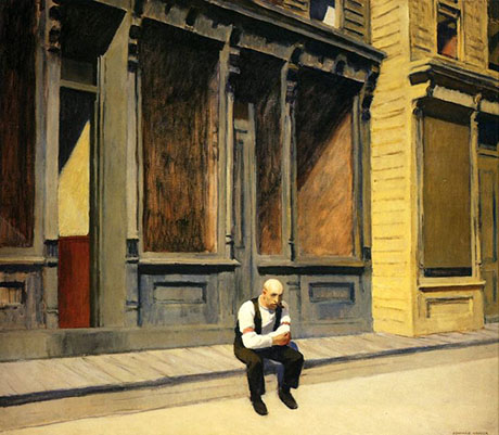 Sunday 1926 - Edward Hopper reproduction oil painting