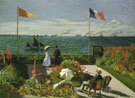 Garden at Sainte-Adresse, 1867 - Claude Monet reproduction oil painting