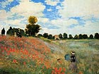 Poppy Field at Argenteuil - Claude Monet reproduction oil painting