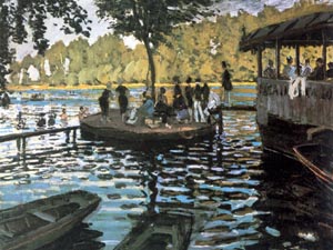 La Grenouillere - Claude Monet reproduction oil painting