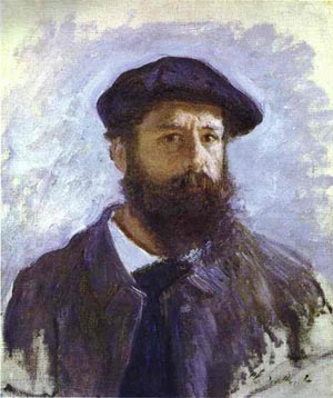 Self-portrait Cap and Beard - Claude Monet reproduction oil painting