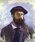 Self-portrait  Cap and Beard - Claude Monet reproduction oil painting