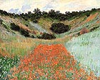 Poppy Field in a Hollow - Claude Monet reproduction oil painting