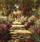 Avenue in the Artist's Garden - Claude Monet reproduction oil painting