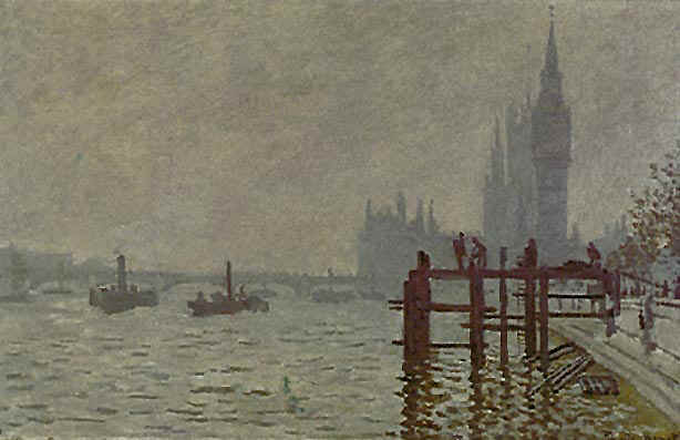 The Thames & Houses of Parliament - Claude Monet reproduction oil painting