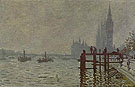 The Thames & Houses of Parliament - Claude Monet reproduction oil painting