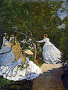 Women in the Garden - Claude Monet reproduction oil painting