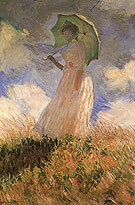 The Walk, Lady with Parasol - Claude Monet reproduction oil painting