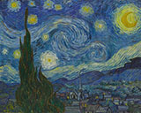 The Starry Night - Vincent van Gogh reproduction oil painting